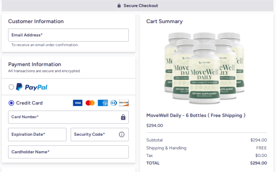 MoveWell Daily Checkout